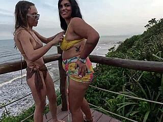 Fuck yeah! priscila nicoly suck cocks doggystyle on public beach orgy