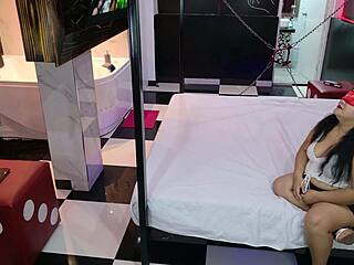 step cousin joins hotel threesome to fuck my wife while i watch her take cocks deep