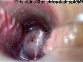 speculum spreads pussy wide for intense vaginal orgasm explosion