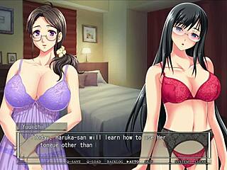 big boobed mifuyu milf creams on monster cock in family hentai orgy