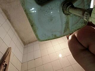 Pervert Sneaks Peek as Schoolgirl Strips Uniform Feels Watched