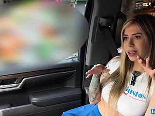 mollysmithx squirts on juan bustos bbc during street ride
