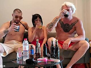 asian school teacher endures double penetration threesome with huge cocks creampie