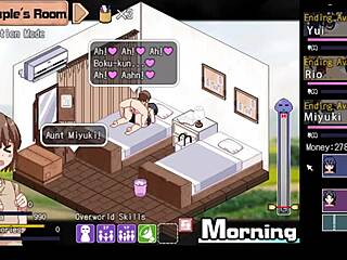 Summer Memories Hentai MILF masturbates to creampie climax in game scenes