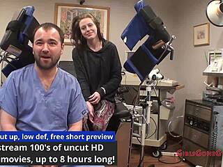 Tampa uni nurse spreads small tits for patient anal fingering exam