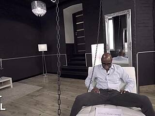 lana roy stretches tiny ass on big black cock