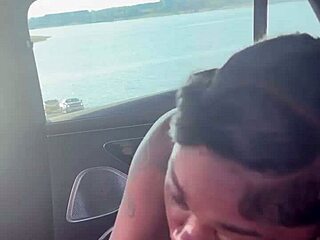 i slobber all over this throbbing cock by the lake mmm