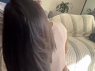 mmm bet you've never seen her gag on bbc like this first time deepthroat fun