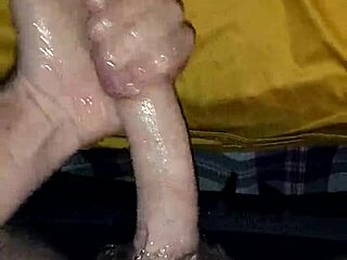 Gay Solo Masturbation Session with Cumshot and Swallowing