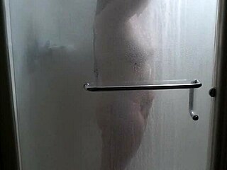 Young team coming to the hotel spends night dancing with a beautiful young white milf and receives a quick shower in return