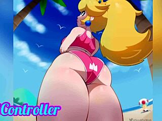 Peach Rosalina sex at their best compilation of the 100th episode with small tits and big ass