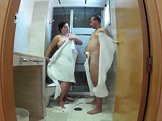 Madama satisfies herself with a shower and her big ass