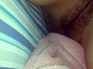 Downblouse compulatively bangs his wife's cum hungry wife