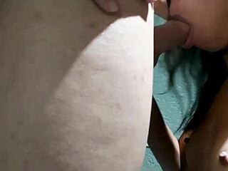 Amateur couple sucking my mouthful of cum