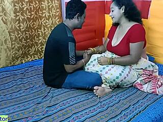 The amateur video of Indian bhabhi on camera and clears debt has striking audio of new video