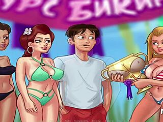 Enjoy a taste of cartoon sweethearts in Summertimesaga with milk 96