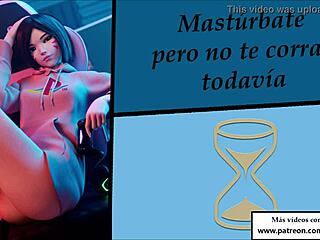 Denial y Eros en un juego hentai interactivo con entrenamiento y masturbación