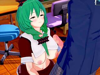 Watch Touhou Kagiyama Hina's Big Breasts Getrolled in this 3D Hentai Video