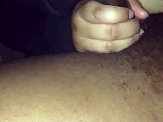 Ebony BBW gets her pussy filled with cum in amateur video