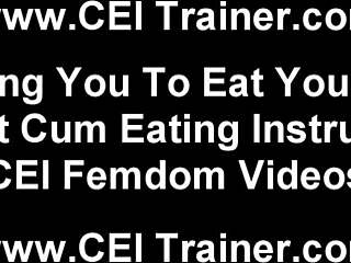 Gay femdom porn: You should chew your own semen c.e.i to honor the[other]