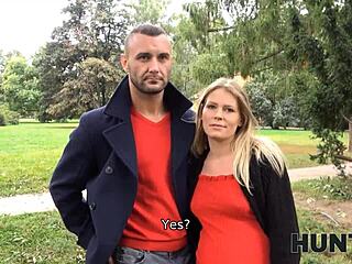 Today’s amateur cuckold gets paid for sex with pregnant wife on Hunt4k