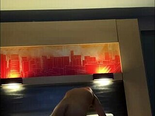 Bottom boy gets his ass dominated by cute transsexual in hotel room