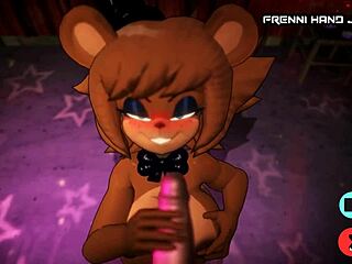 Femdom and footjob action in the fifth episode of Fap Nights at Freddy's night club hentai game pornplay