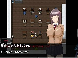 Crossdressing game with busty eroge Airi in machine translated subtitles 1 3