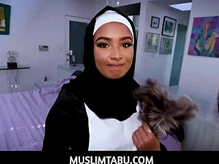 New to work and ready for some action, hijab wearing Arab teen