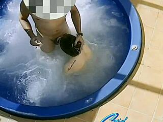 Amante wife makes the giant oops stolen while making love in the jacuzzi with his friend