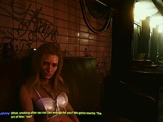 Naughty gaming with a twist: Cyberpunk 2077 alt cunningham romance scene