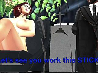 Muscle stud gets his mindblown in Second Life