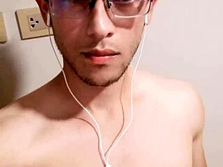 Venezuelan Youngster Strokes Massive Cock Passionately