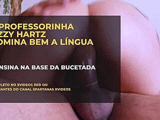 Learn how to kiss from Bunda gostosa Brazilian bombshell