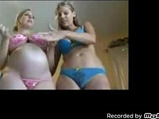 Pregnant woman in mobizen screen recording