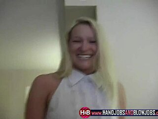 Teen Jennifer's POV blowjob on a hard cock