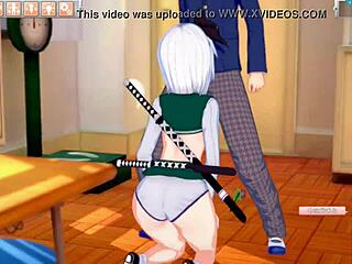 เฮ็นไท youmu และ Koikatsu สนุกกับงานมือกับเฮ็นไท 3d