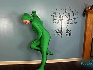 Fetish fun in green