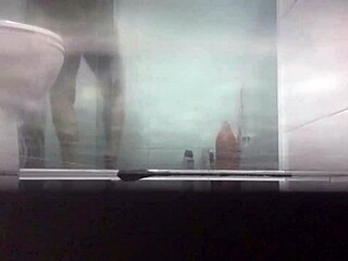 Amateur video of a hot girl taking a shower