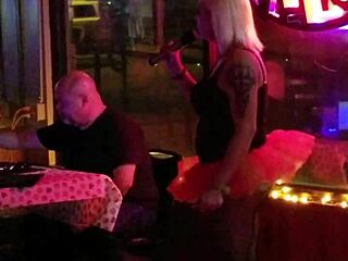 Just another wild tranny party with blonde hotties tonight