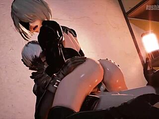 9s and 2b indulge in a steamy cunnilingus session