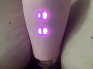 Masturbating with backup toy