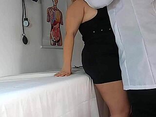 Latina teen patient misbehaves with the doctor