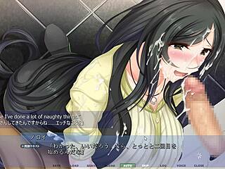 hey, in this akumeru family iroha route, the milfs face a gloryhole blowjob test of will