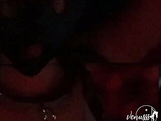 Blonde submissive Venusss suffers and cums under Marsha Love's femdom hand