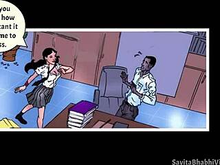 Hot Indian cartoon bhabhi gets naughty in Hindi