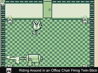 Riding Office Chair In Twin-Stick Game