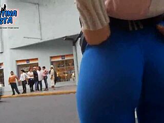 Big Booty curvy Latin ladies show off their massive booties in tight pants