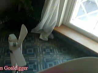 i mesmerize with balloons in bathroom stockings legs