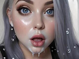 the art of face painting with 100 ai facials 😏